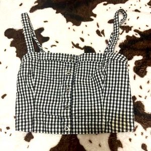 Hollister Plaid Crop Top